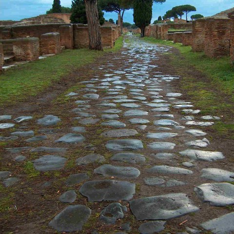 7 ostia decumanus. Vergrösserte Ansicht